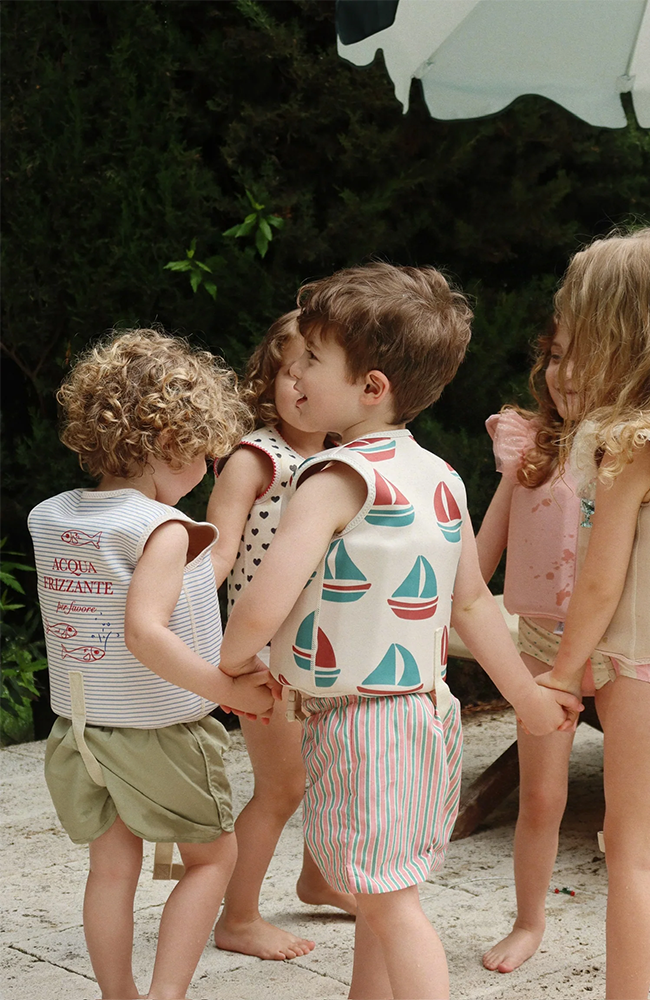 Ellis Swim Vest - Stripe Bluie Konges Slöjd Badkläder