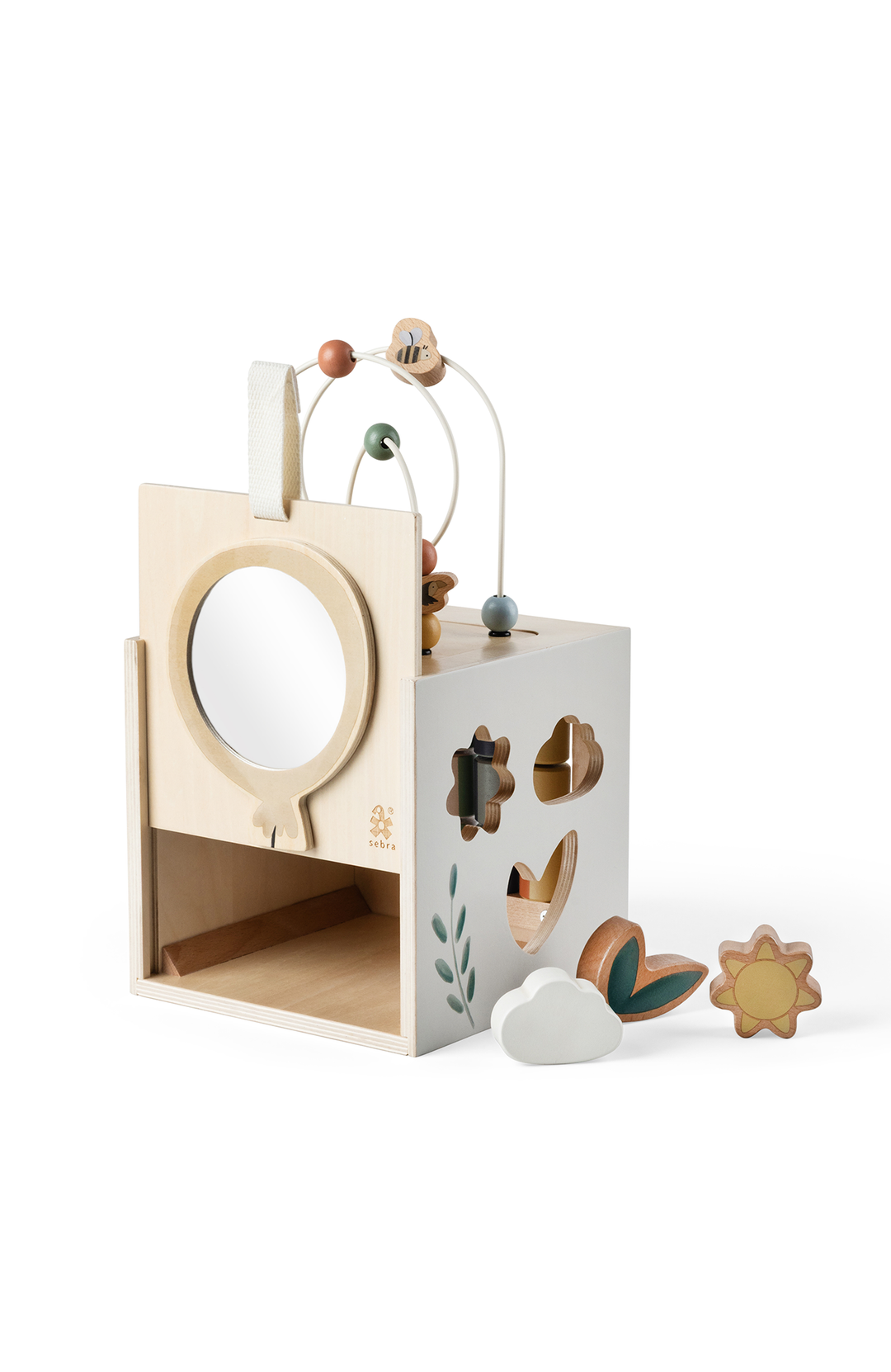 Motor Skills Play Box Wooden Sebra Leksak