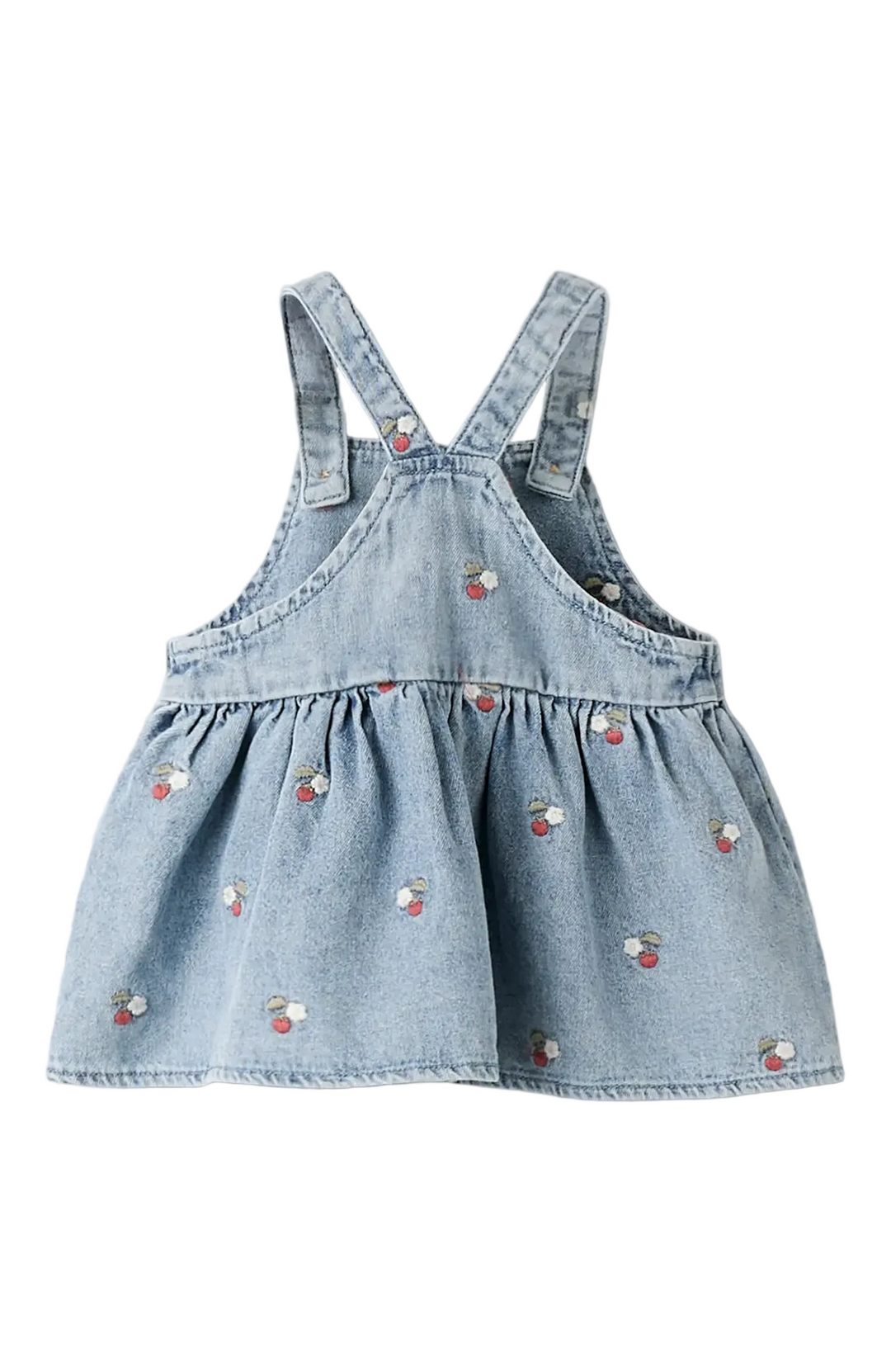 Funda Baby Denim Hängselkjol - Medium Blue Denim Lil' Atelier Klänning