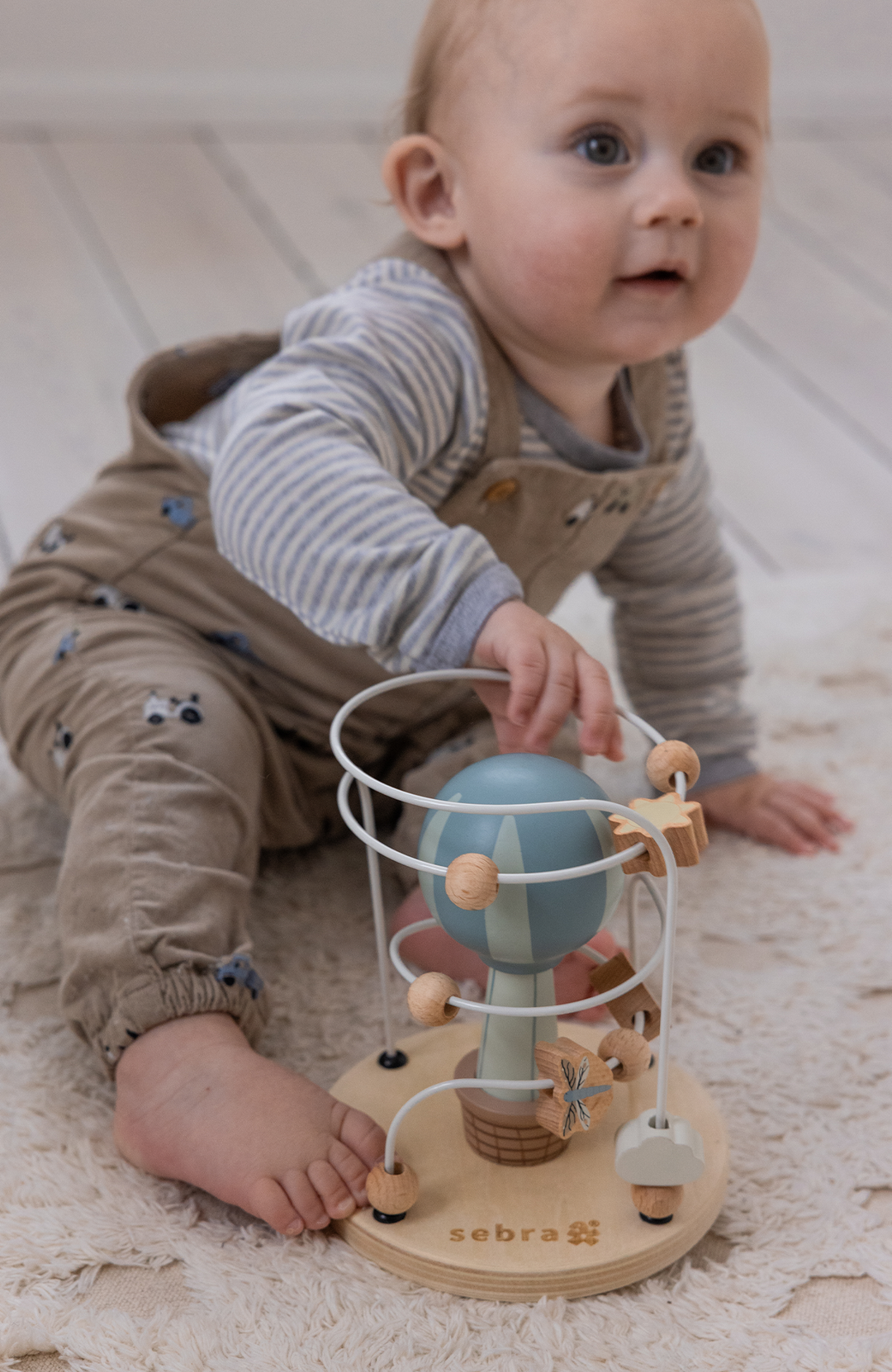 Balloon Bead Maze Wooden Sebra Leksak