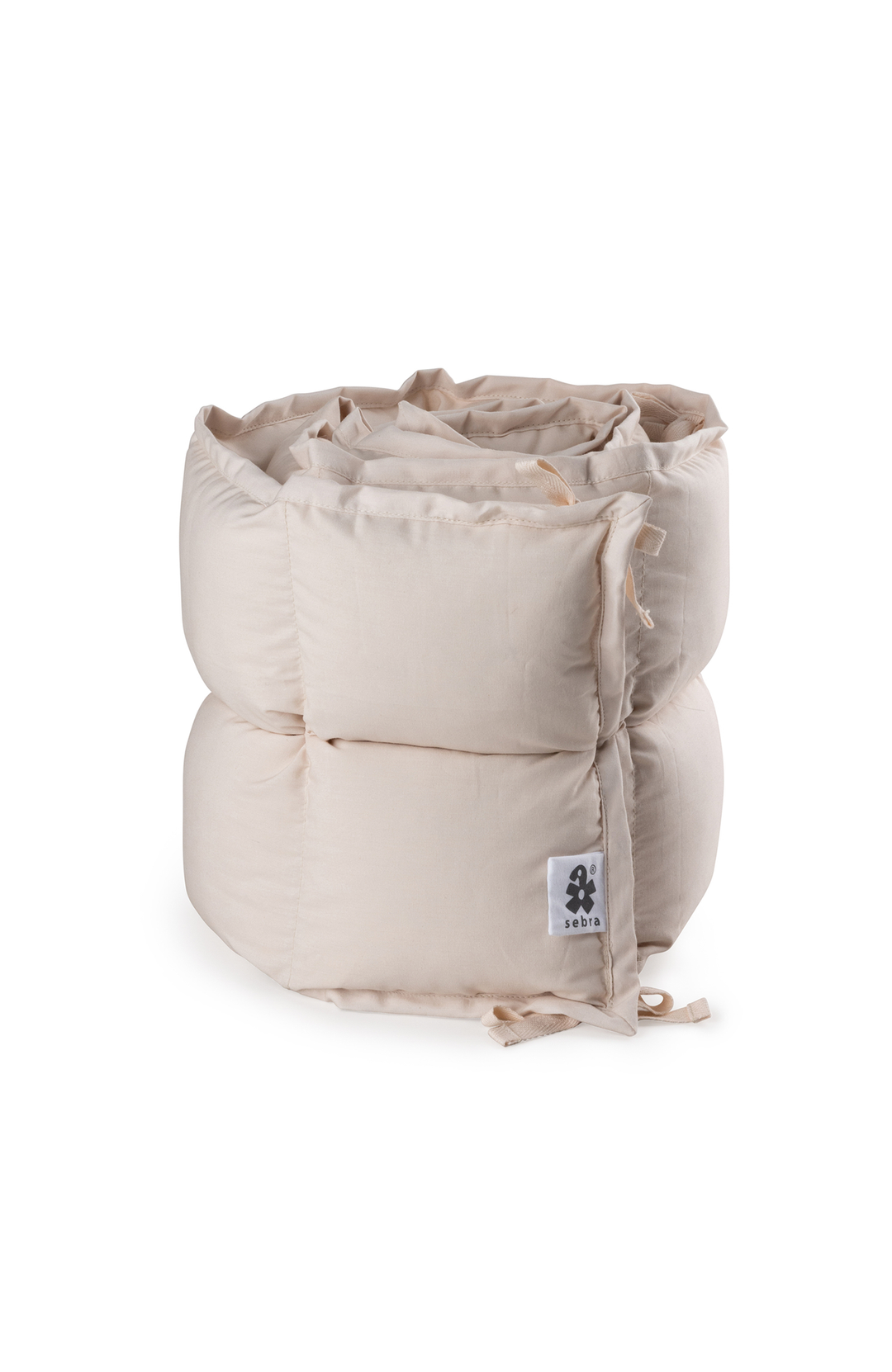 Spjälsängsskydd Kapok 180 cm - Birchbark Rose Sebra spjälsängsskydd