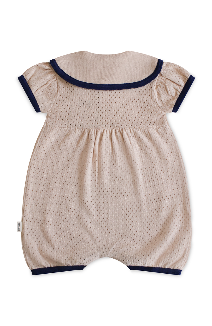 League Sail Romper - Sand/Navy Poppedi Romper