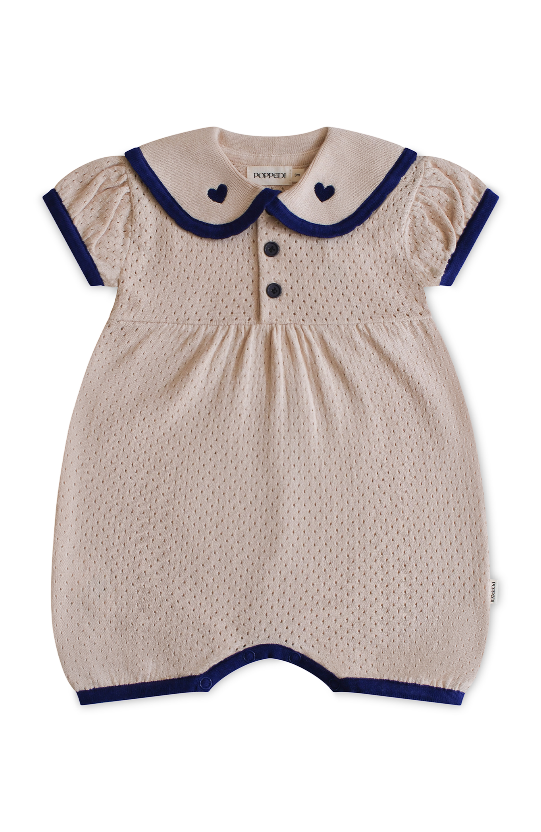 League Sail Romper - Sand/Navy Poppedi Romper