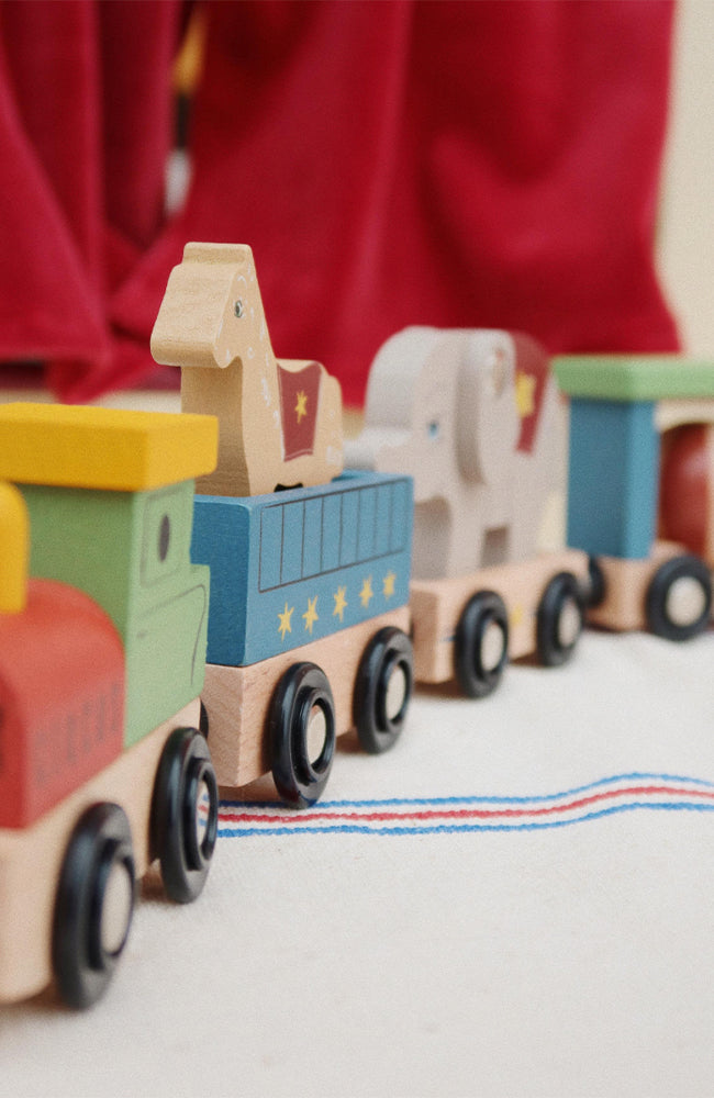 Wooden Animal Train - Multi Konges Slöjd Träleksak