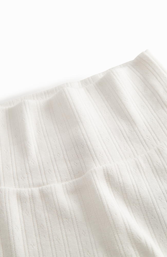 Piva Pointelle Pants - Gentle White MarMar Copenhagen Leggings