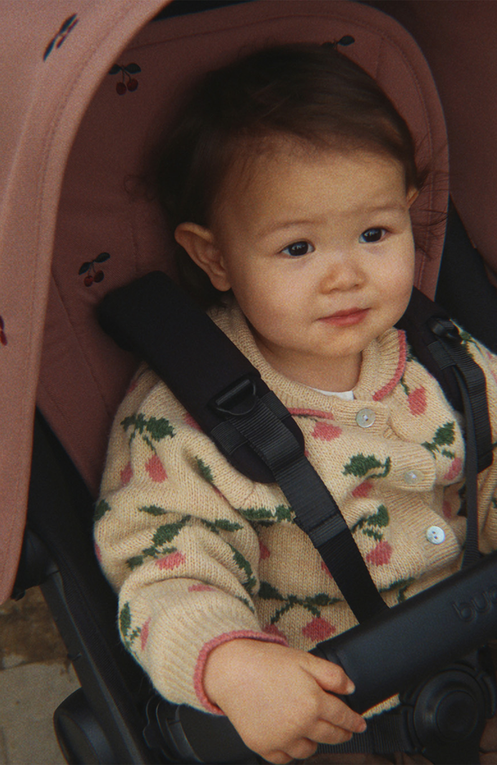 Bugaboo x Konges Sløjd Dual Comfort Sittdyna - Dusty pink Bugaboo Barnvagnstillbehör