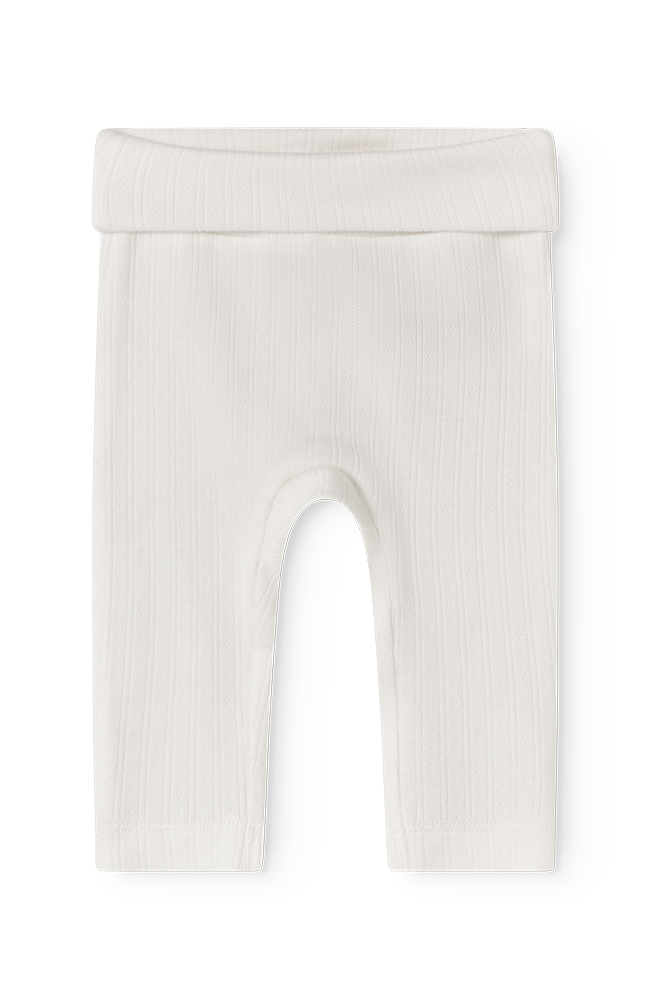 Piva Pointelle Pants - Gentle White MarMar Copenhagen Leggings