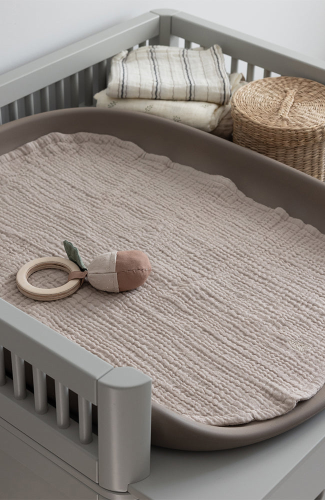 Nursing Towel 2-pack Muslin - Jetty Beige Sebra filt