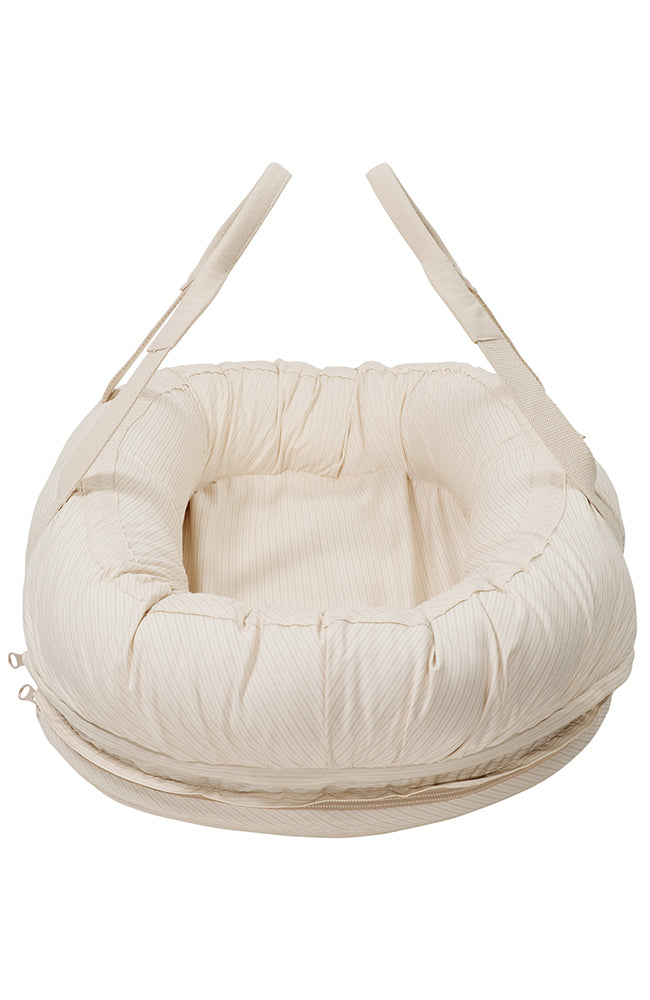 Future Babynest & Lift - Beige Stripe Copenhagen Colors Babynest