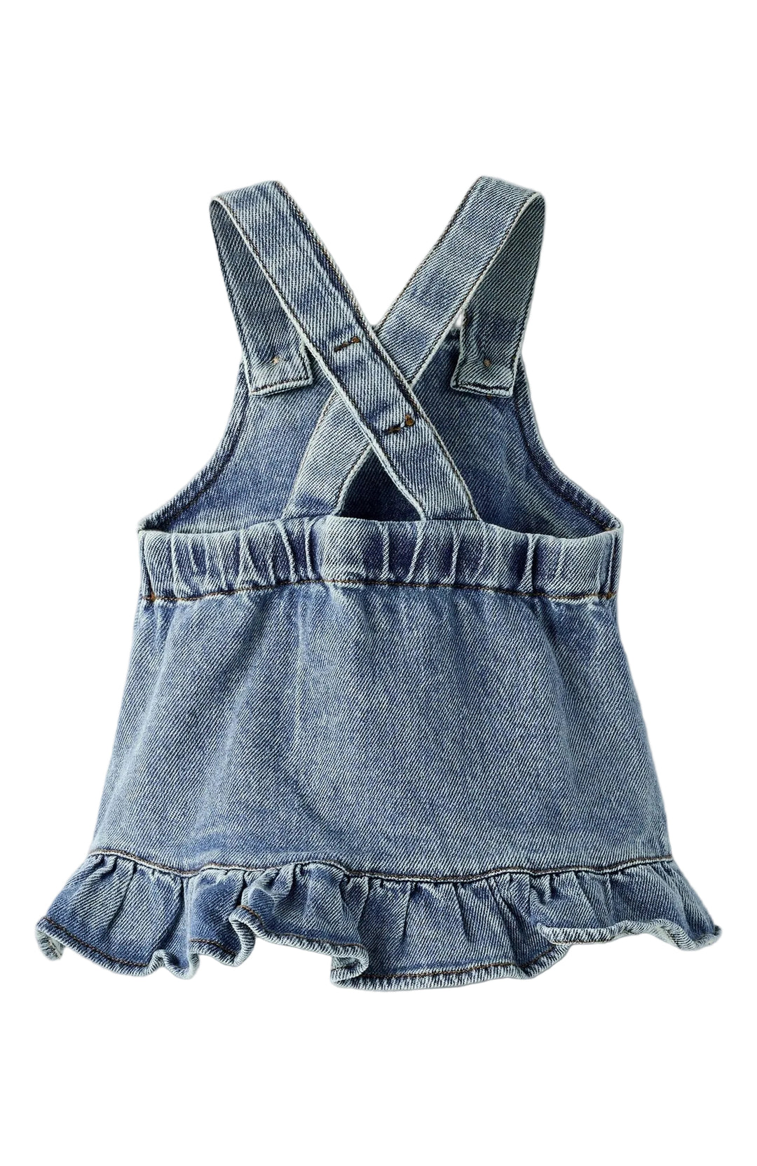 Karole Hängselkjol - Medium Blue Denim - detalj 2