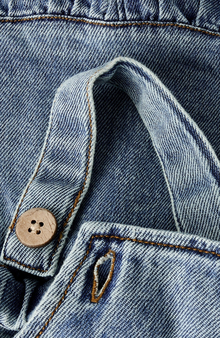 Karole Hängselkjol - Medium Blue Denim - detalj 3