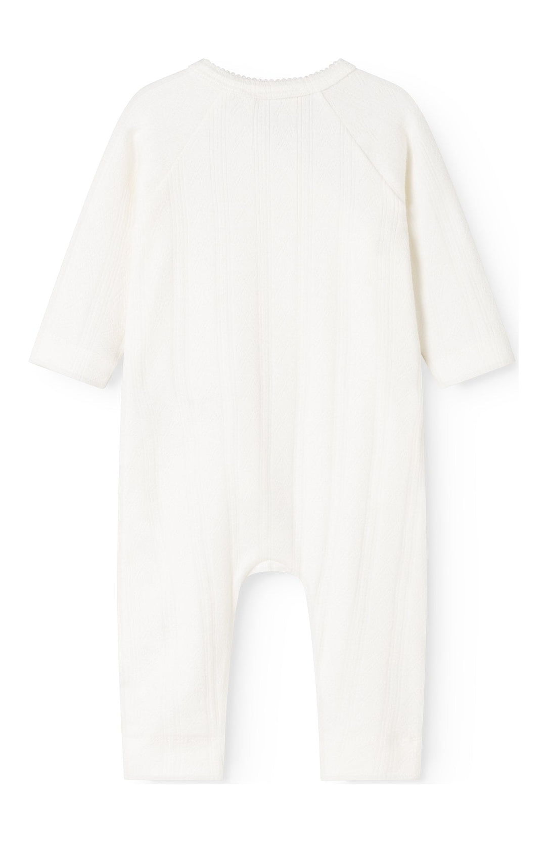 Rula Modal Pointelle Romper - Gentle White MarMar Copenhagen Onepiece