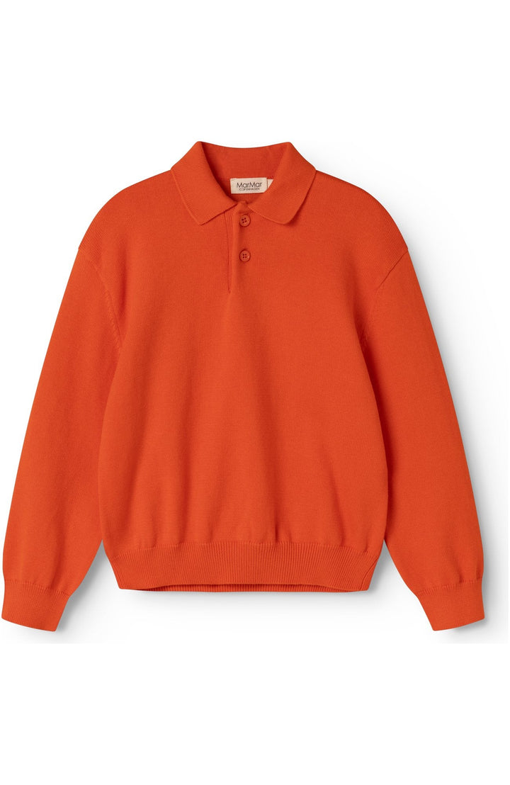 Teno Polo Cotton Knit - Grapefruit MarMar Copenhagen Tröja