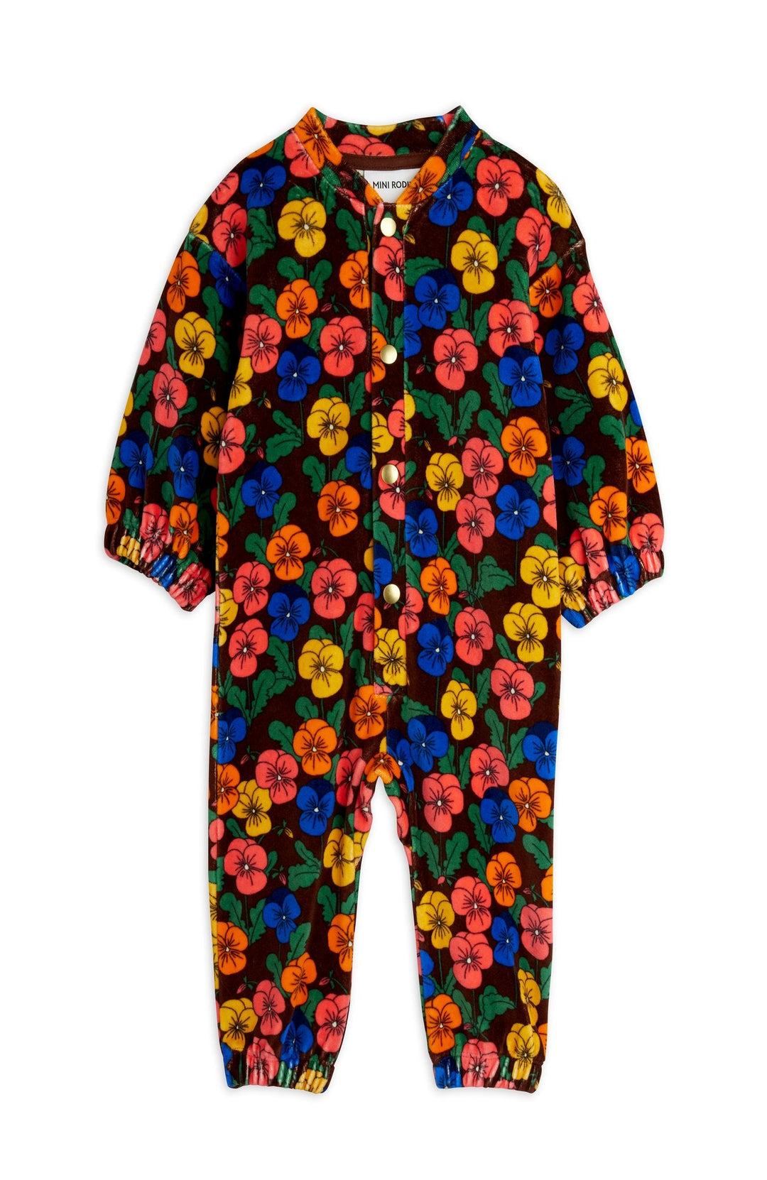 Violas Velour Onesie - Multi Mini Rodini Onesie