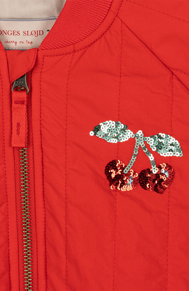 Juno Bomber Jacket - Fiery Red