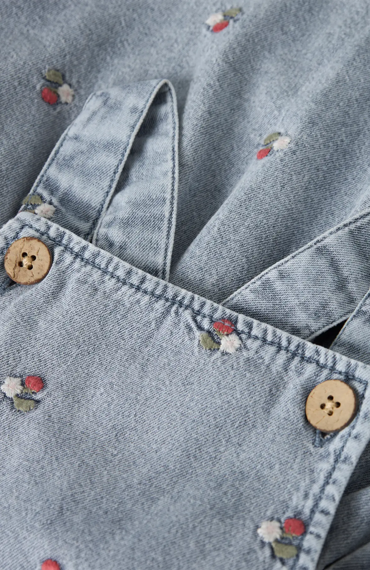Funda Denim Hängselkjol - Medium Blue Denim