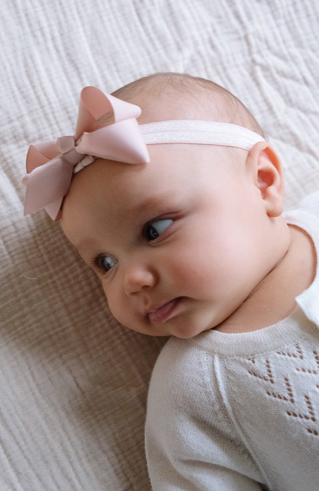 Hårband Rosett - Powder Rose Petit Stockholm hårband