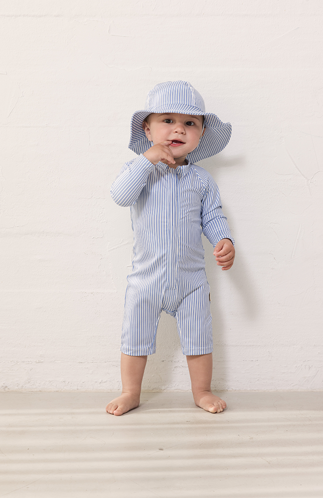 Swal Baby Swimsuit - Bolich Blue Stripe MarMar Copenhagen Badkläder