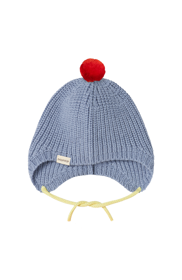 Aly Baby Pompom Heavy Knit - Bright Sky MarMar Copenhagen mössa