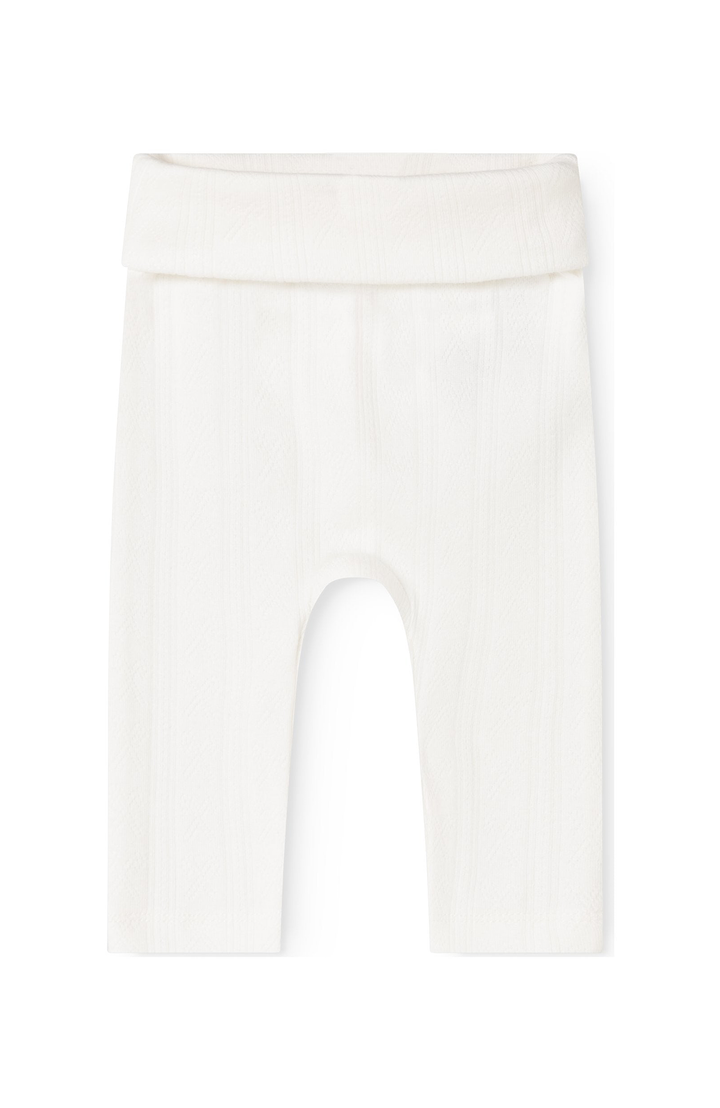 Piva Modal Pointelle Pants - Gentle White MarMar Copenhagen Leggings