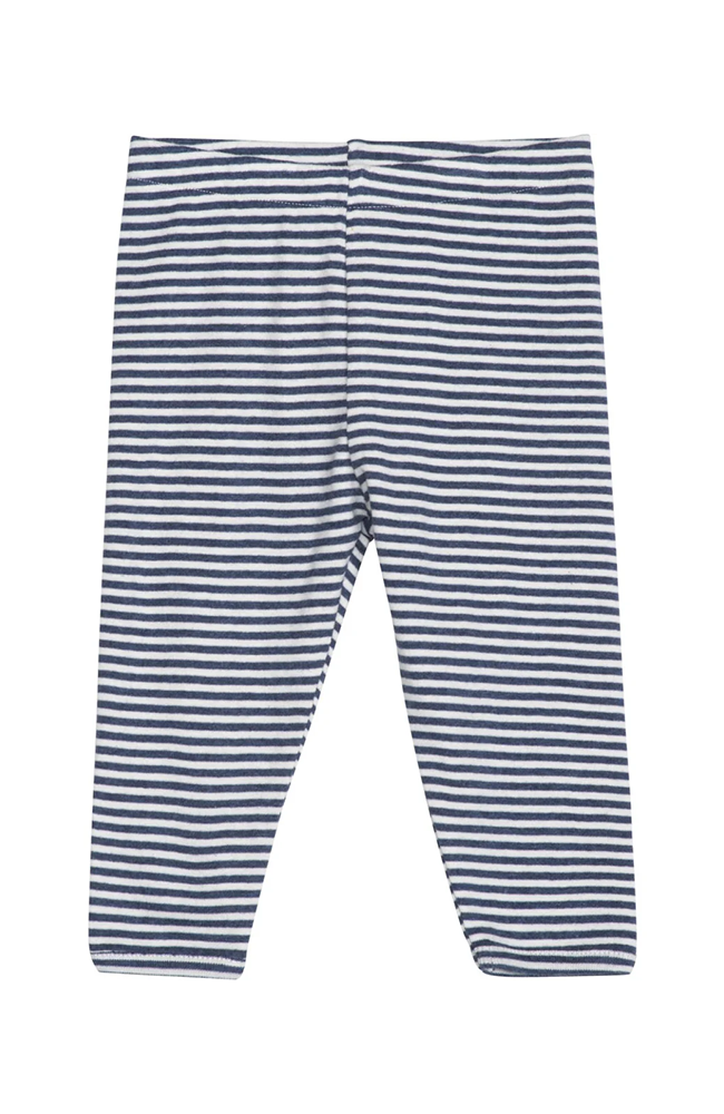 Baby Leggings Striped - Navy/Off-white