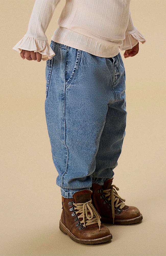 Taya Loose Jeans - Medium Blue Denim