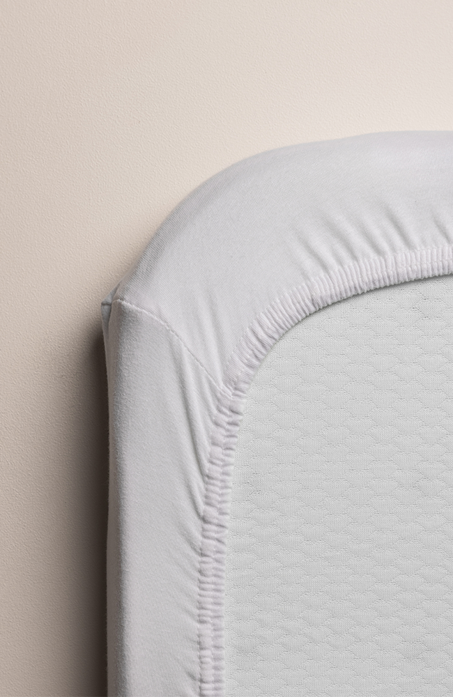 Sebra fitted sheet Crib - White