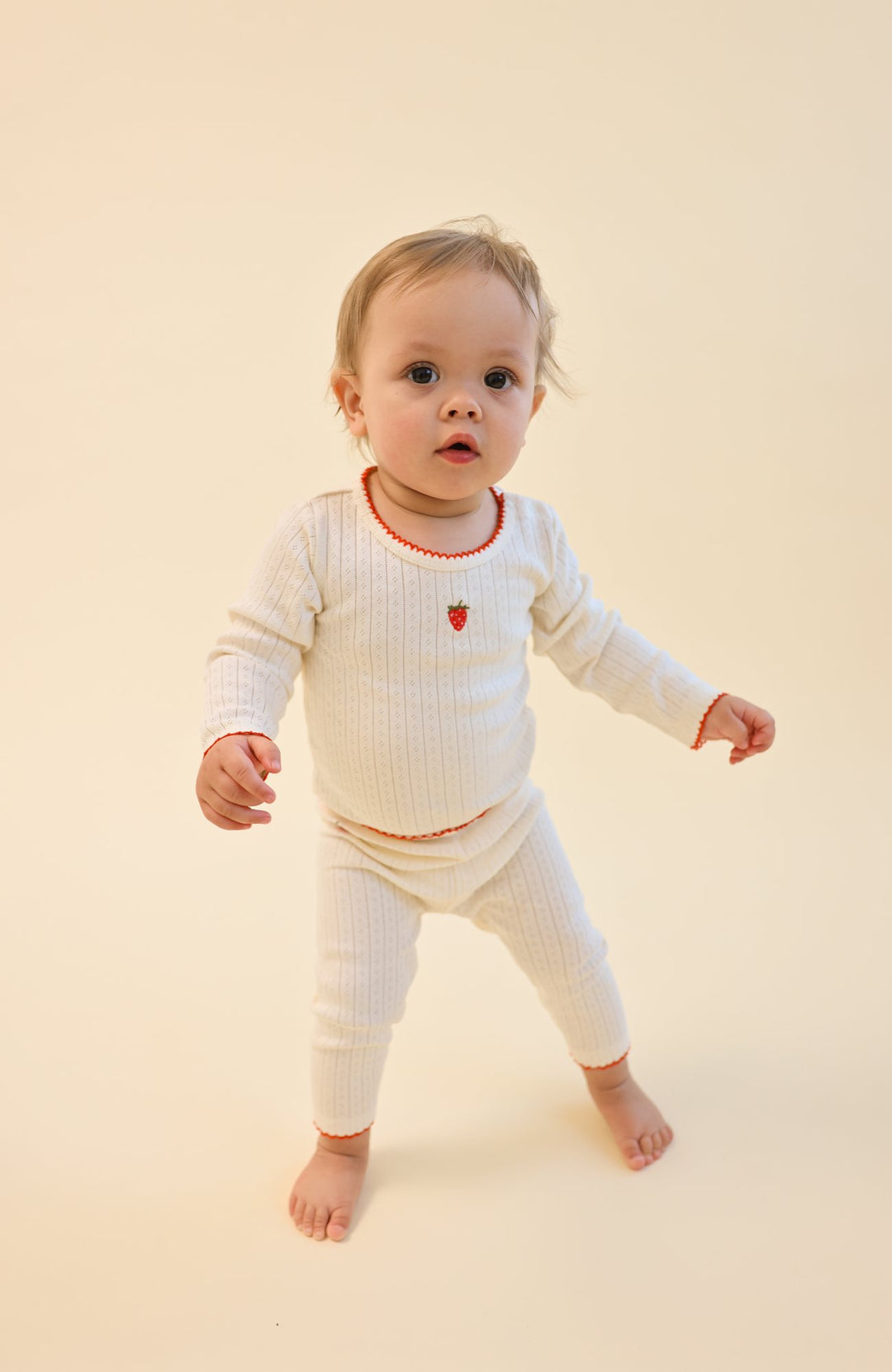 Flora Pointelle Leggings - Gentle Cream Flöss Pants