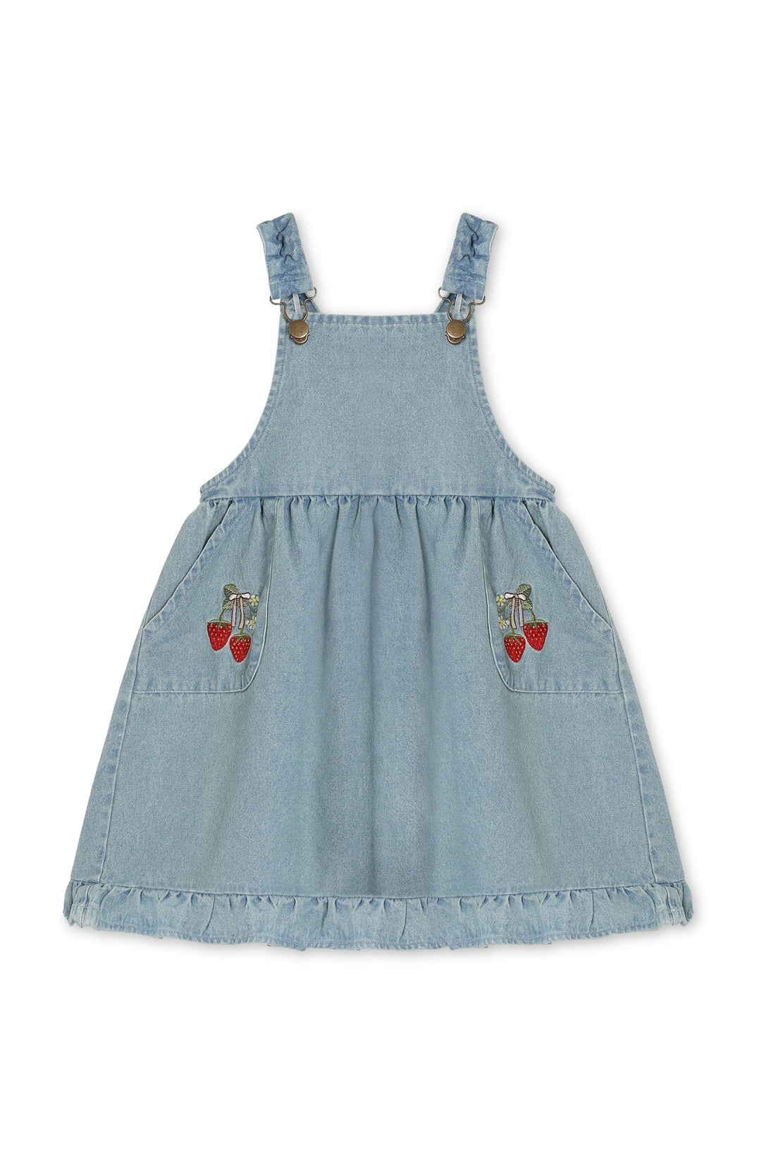 Don Embr Spencer Dress - Light Denim Blue