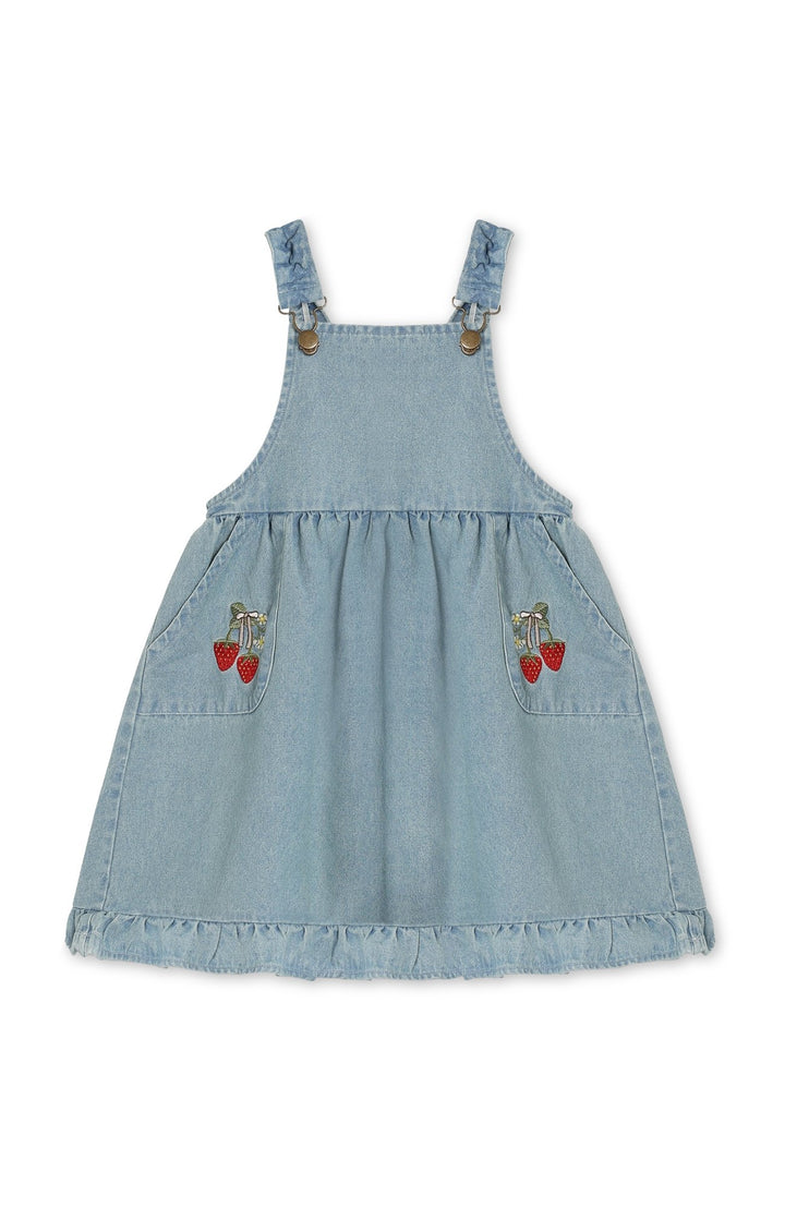 Don Embr Spencer Dress - Light Denim Blue