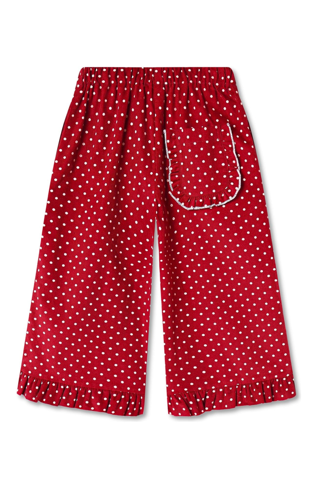 Dolly Dot Ruffle Pant - Red Bud Dot Fliink Byxor