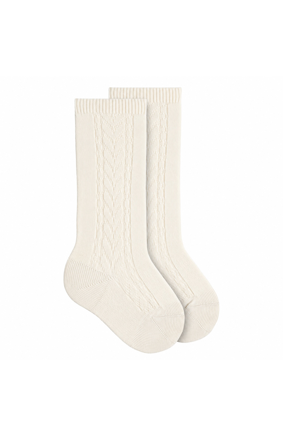 Ribbed Knee Socks - Brown