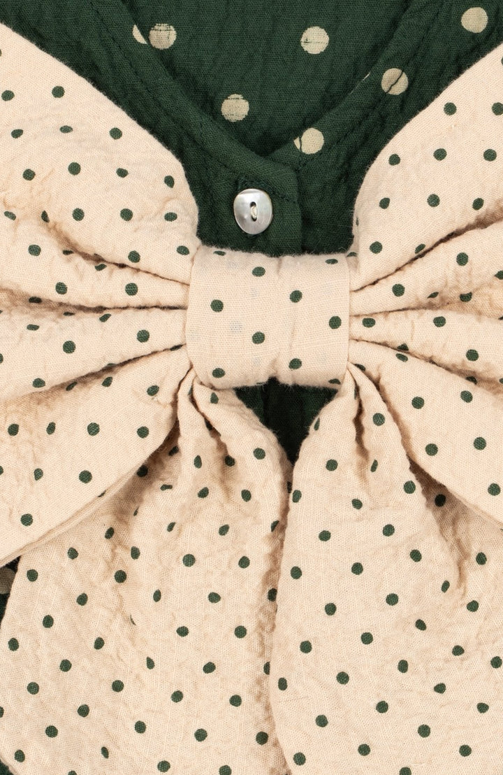 Elin LS Bow Dress - Dot Marseille