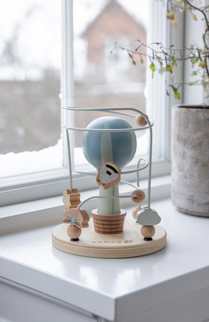 Balloon Bead Maze Wooden Sebra Leksak