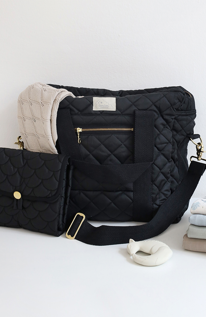 Changing Bag with Pram Straps - Black