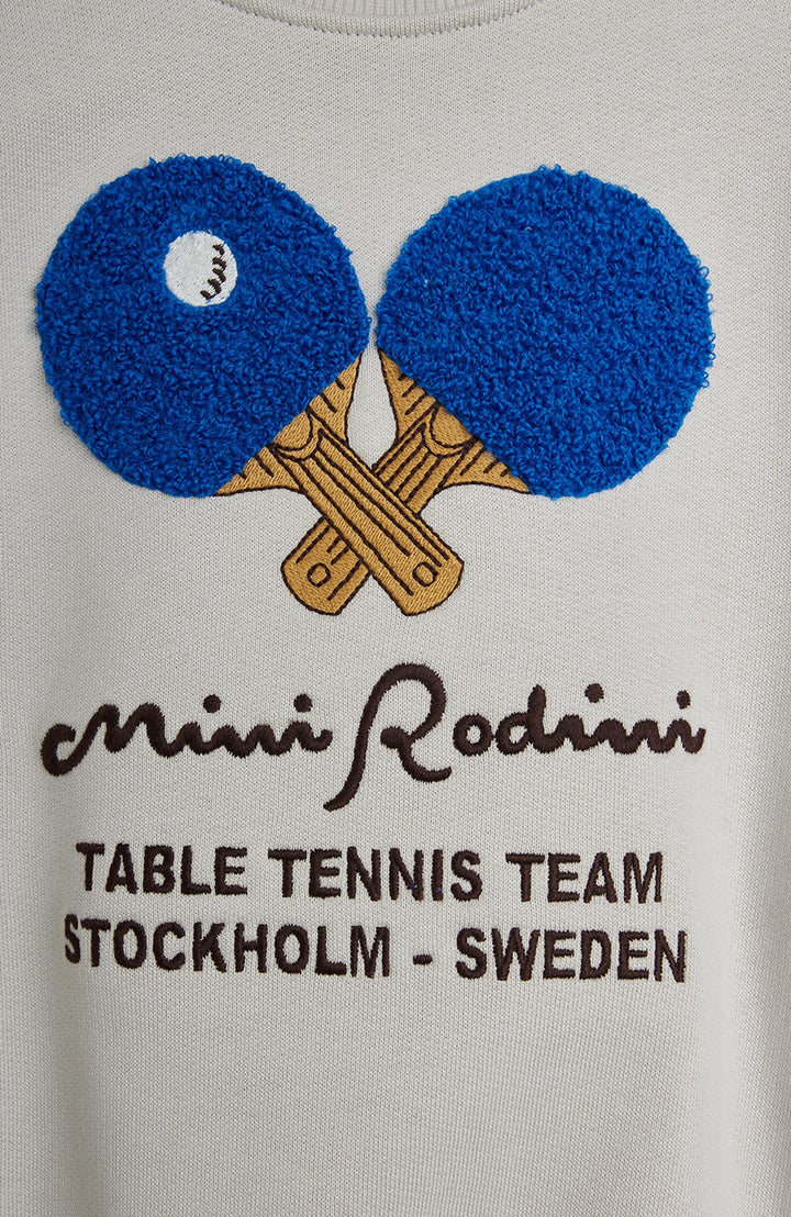 Bordtennis Chenille Sweatshirt - Grå Mini Rodini Sweatshirt