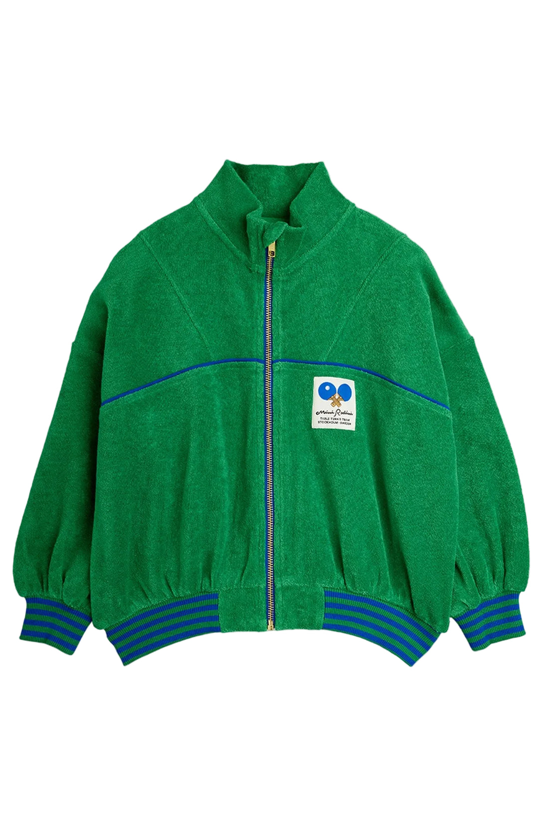 Bordtennis Patch Frotté Cardigan - Grön Mini Rodini Cardigan