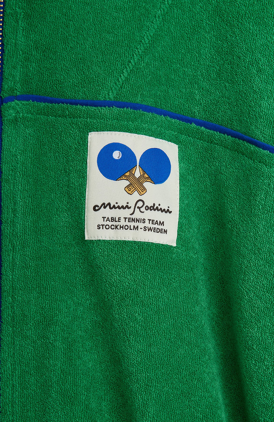 Bordtennis Patch Frotté Cardigan - Grön Mini Rodini Cardigan
