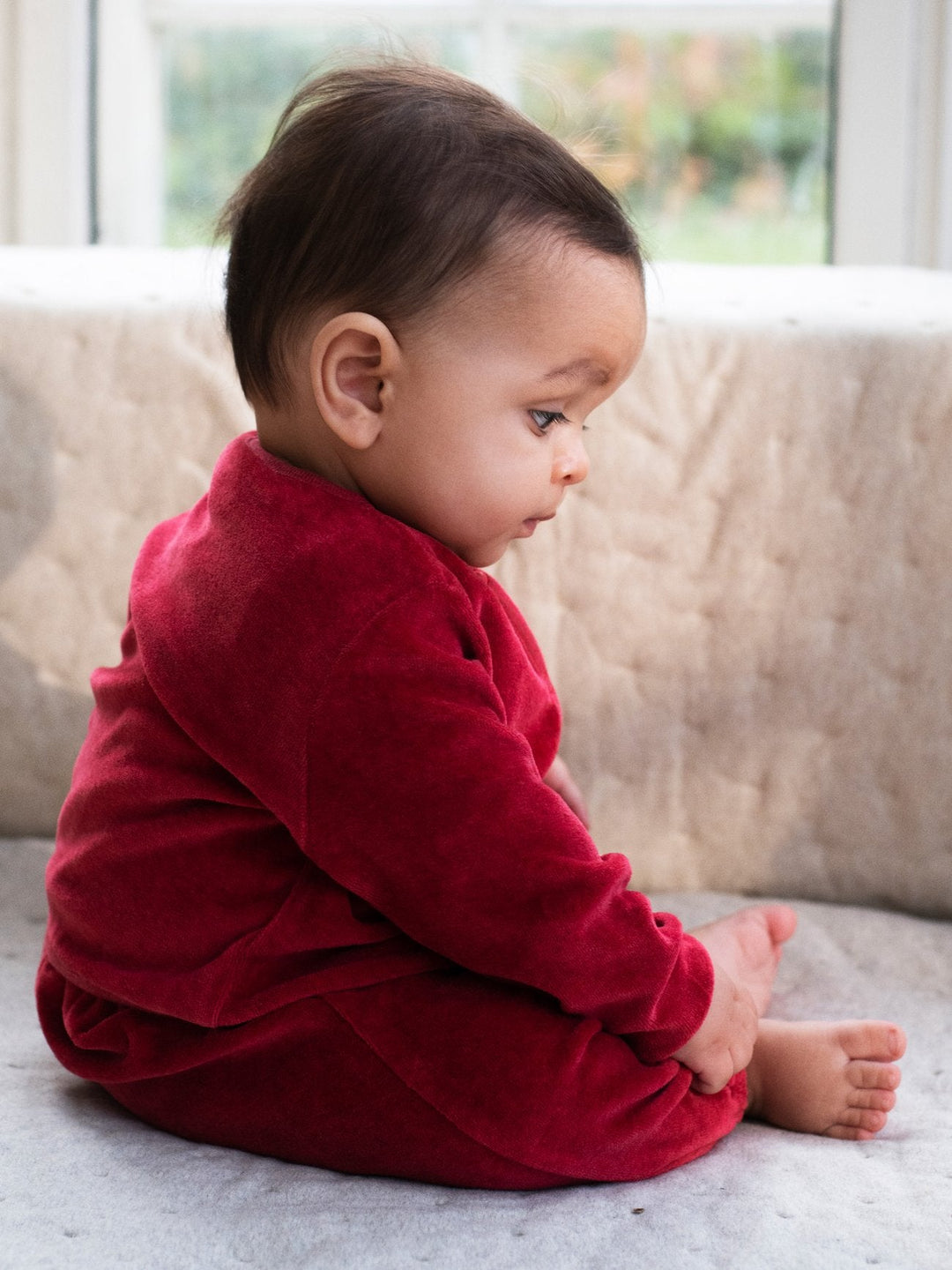 Baby Velour Pants - Ruby Serendipity Organics Byxor