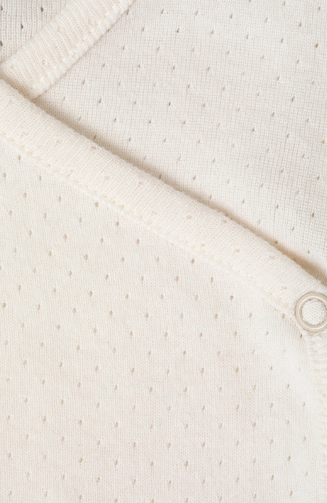 Newborn Wrap Body - Offwhite Pointelle Serendipity Organics Body