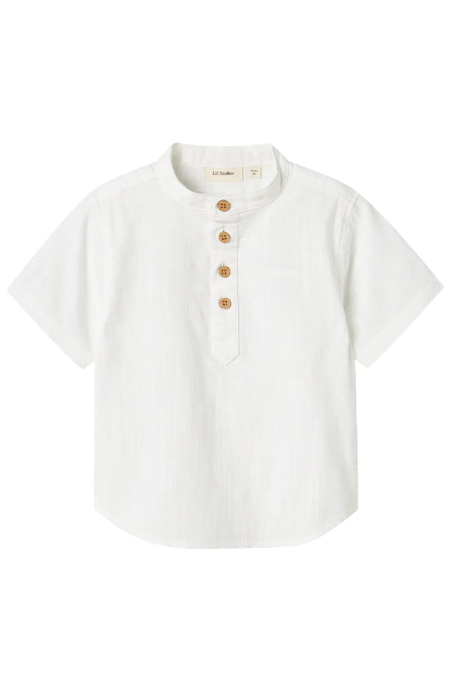 Hugo SS Loose Shirt - Coconut Milk Lil' Atelier Skjorta