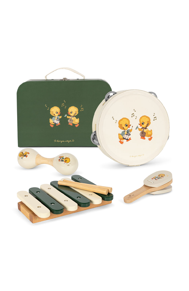 Wooden Music Set - Green Konges Slöjd Träleksak