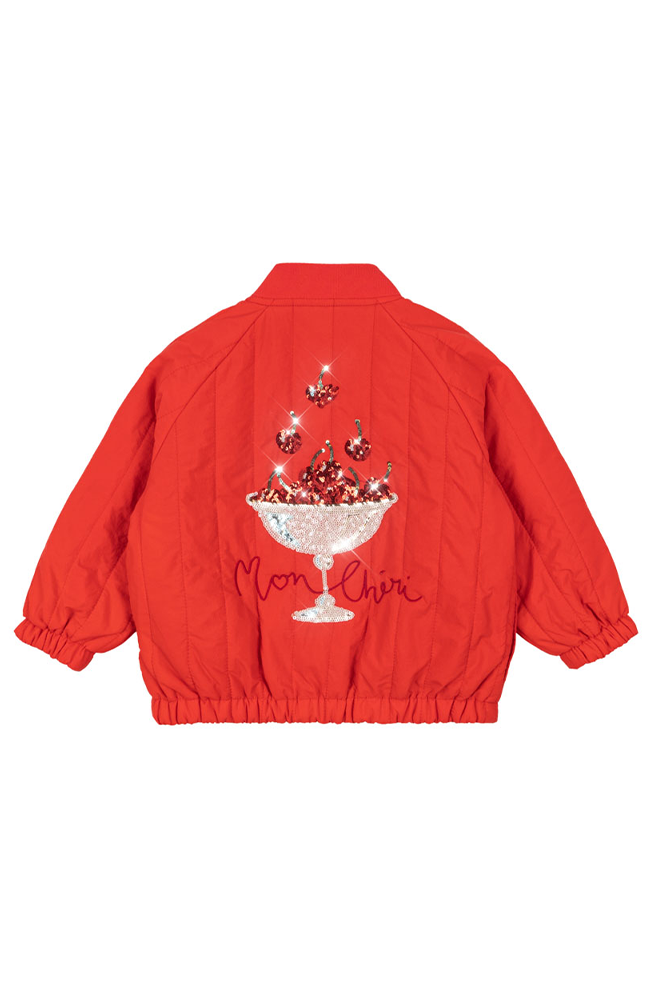 Juno Bomber Jacket - Fiery Red