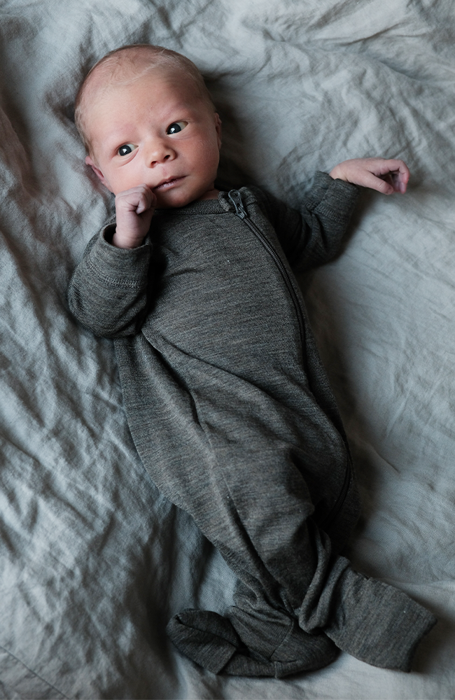 Wool/Silk Jumpsuit 2 in 1 - Brown Melange