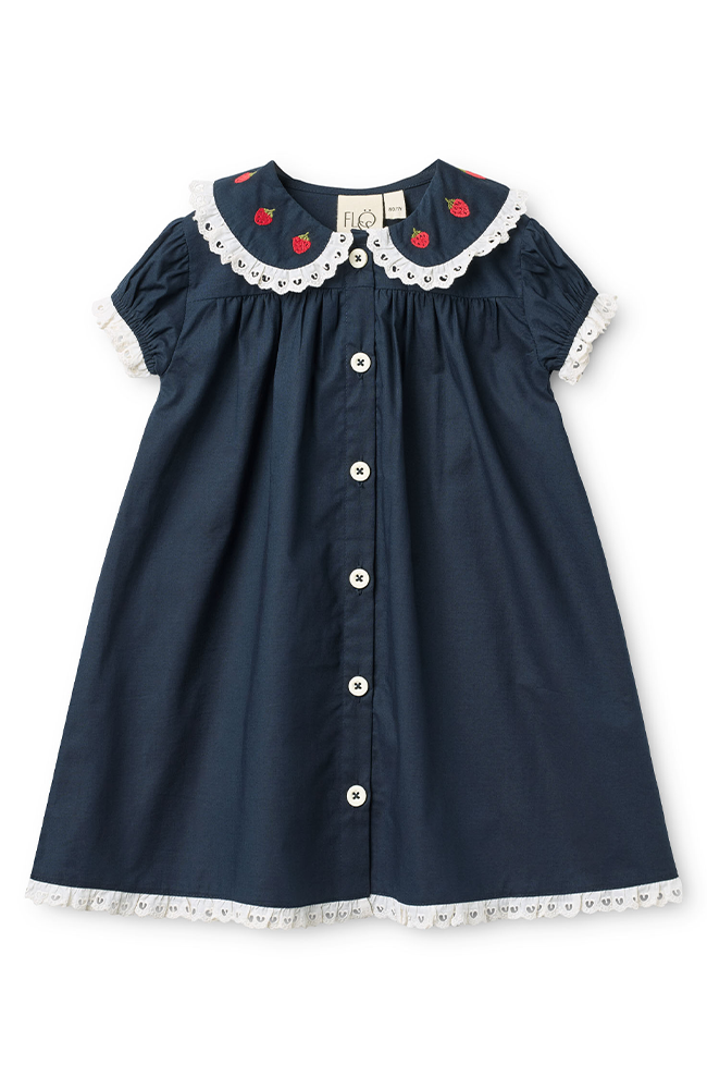 Aja Dress - New Navy Flöss Klänning