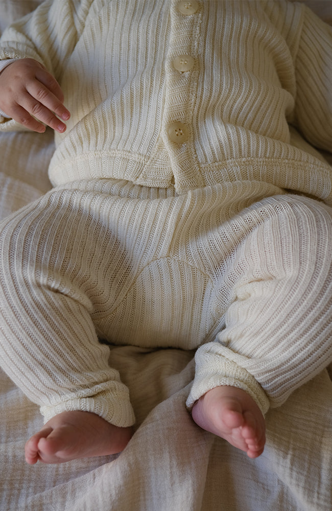Wool Pants - Creme Vit Joha Leggings